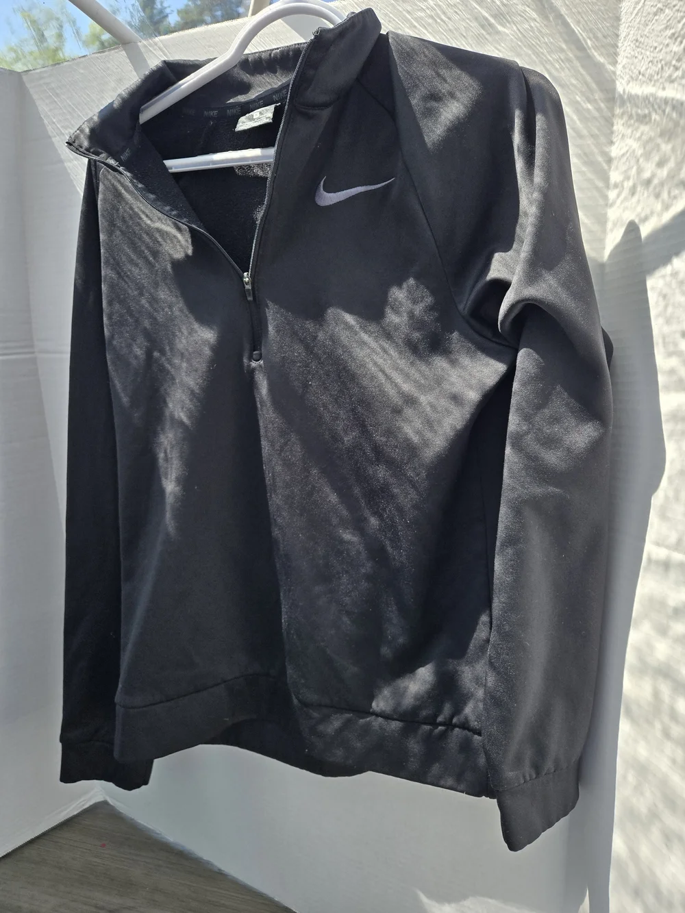 Nike Kids' Black Dri-FIT Half-Zip Jacket